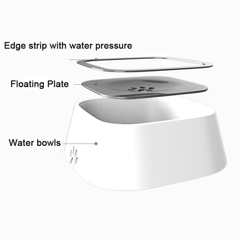 Bowl Flotante Anti-Derrame Para Perros — Bebedero Sin Salpicaduras