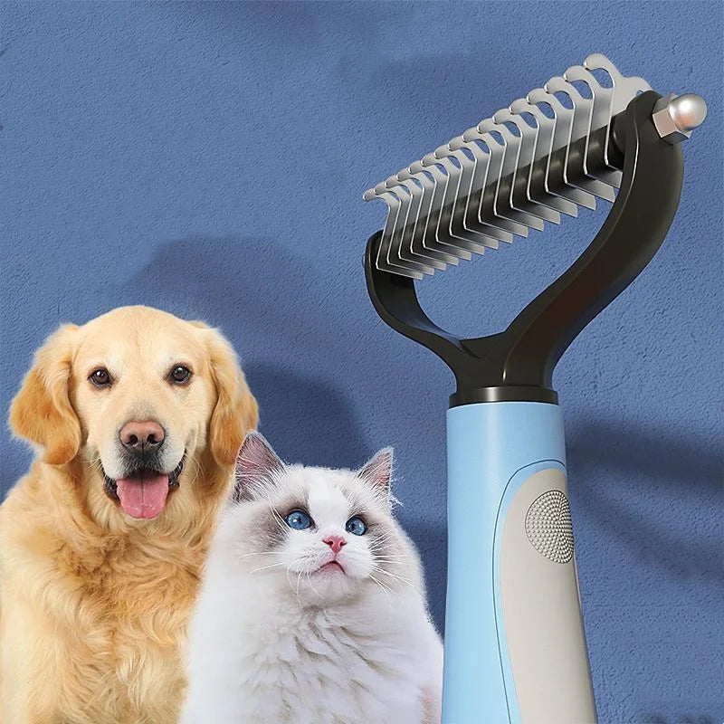 Cepillo Doble Cara Quita-Pelo Para Perros Y Gatos
