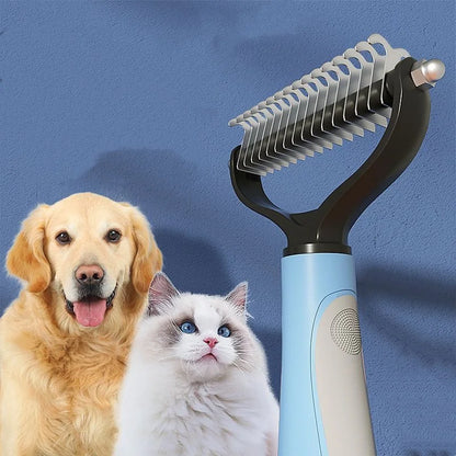 Cepillo Doble Cara Quita-Pelo Para Perros Y Gatos
