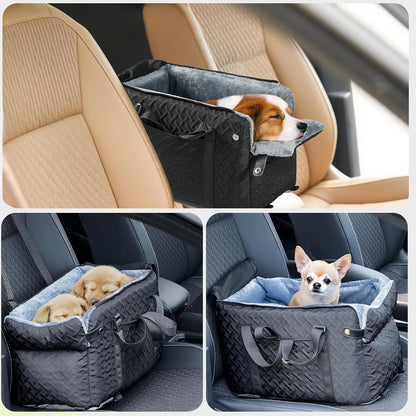 Cama-Asiento De Coche Para Perros Y Gatos Pequeños